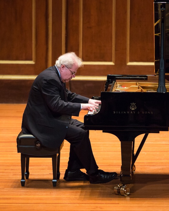 Emanuel Ax performed music of Beethoven Sunday afternoon at Jordan Hall. Photo: Robert Torres