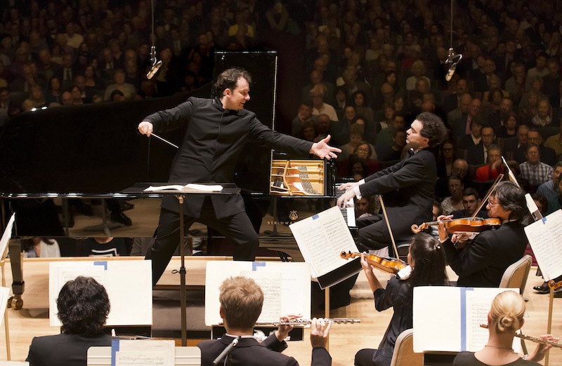 Evgeny Kissin performs Tchaikovsky's Piano Concerto No. 1 with Andris Nelsons and the Boston Symphony Orchestra in the season-opening concert Thursday night at Symphony Hall. Photo: Winslow Townson 