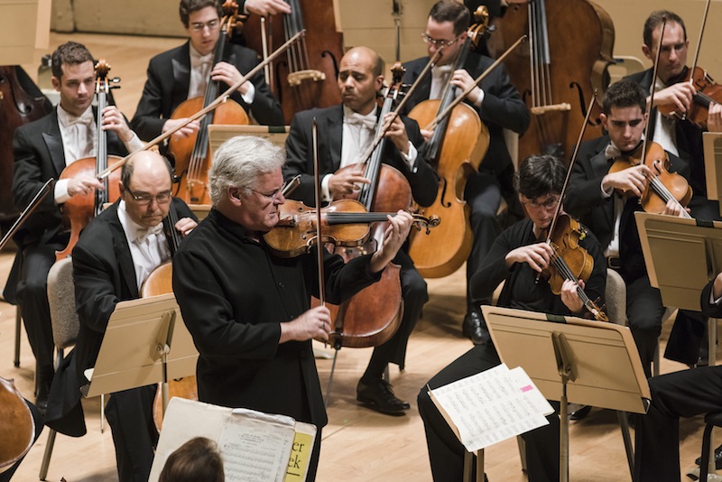 Pinchas Zukerman performed as conductor and violin soloist with the BSO Thursday night. Photo: Liza Voll