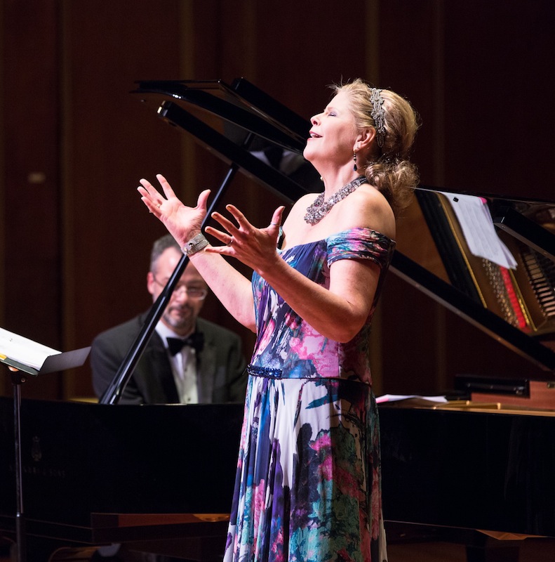 Susan Graham performed a recital with pianist Bradley Moore Friday night at Jordan Hall. Photo: Robert Torres
