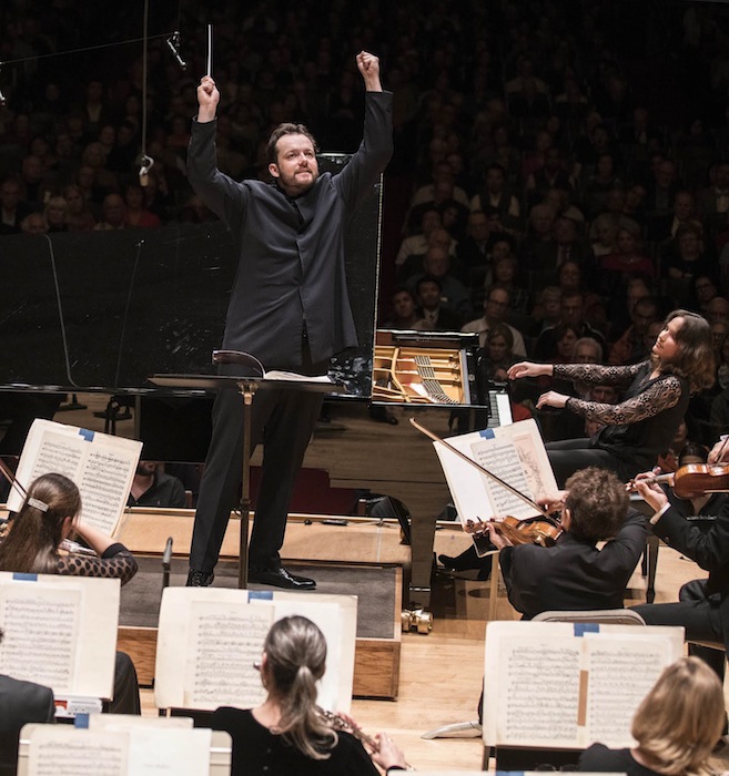 Helene Grimaud performed Brahms' Piano Concerto No. 2 with Andris Nelsons and the Boston Symphony Orchestra Thursday night. Photo: Marco Borggreve 