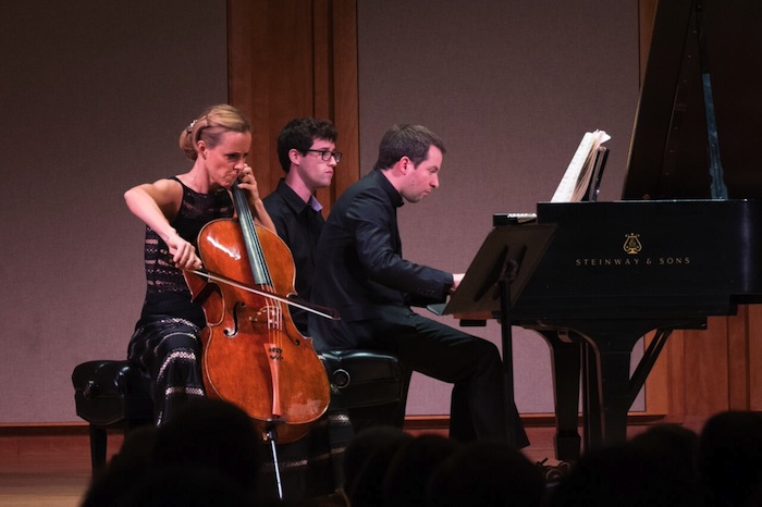 Sol Gabetta and Bertrand Chamayou performed Wednesday night at Pickman Hall for the Celebrity Series. Photo: Robert Torres