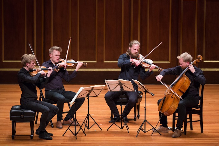 The Danish String Quartet performed Saturday night at Jordan Hall for the Celebruty Series. Photo: Robert Torres