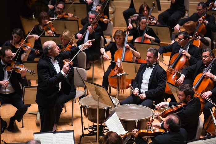 Ivan Fischer conducted the Budapest Festival Orchestra Sunday afternoon at Symphony Hall. Photo: Robert Torres