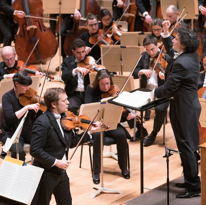 Renaud Capuçon performed Lalo's "Symphonie espagnole" with Alain Altinoglu and the BSO Wednesday night. Photo: Michael Blanchard