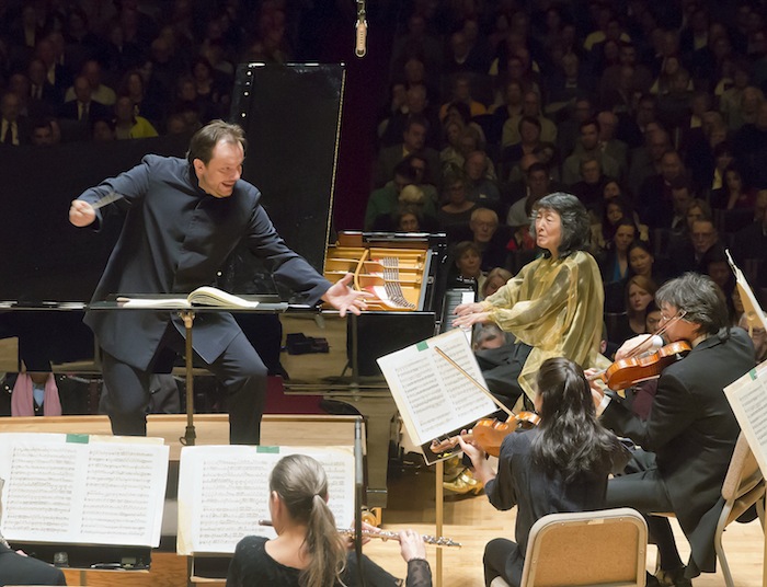Mitsuko Uchida performed Mozart's Piano Concerto No. 20 with Andris Nelsons and the Boston Symphony Orchestra Thursday night at Symphony Hall. Photo: Winslow Townson