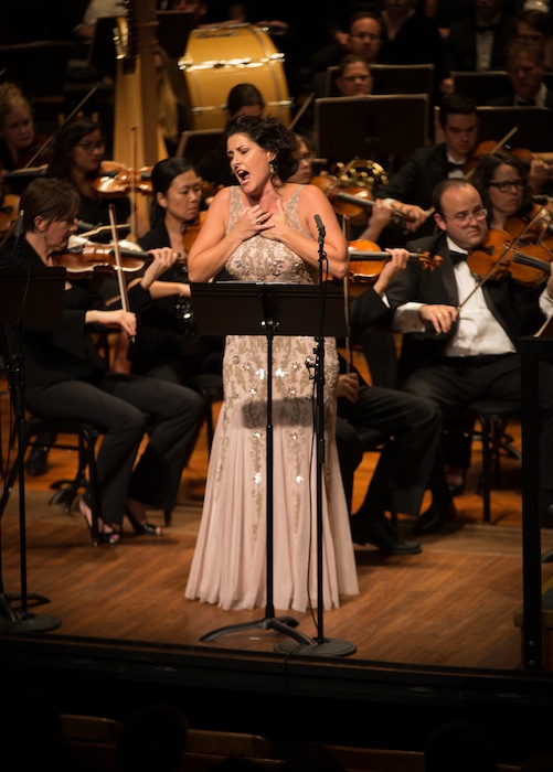 Kate Aldrich sang the role of Joan of Arc in Odyssey Opera's concert performance of Tchaikovsky's "The Maid of Orleans." Photo: Kathy Wittman 
