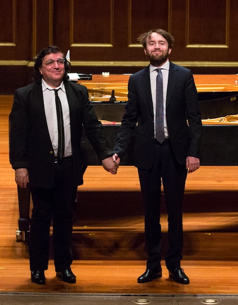 Pianists Daniil Trifonov and Sergei Babayan performed Saturday night at Jordan Hall for the Celebrity Series. Photo: Robert Torres