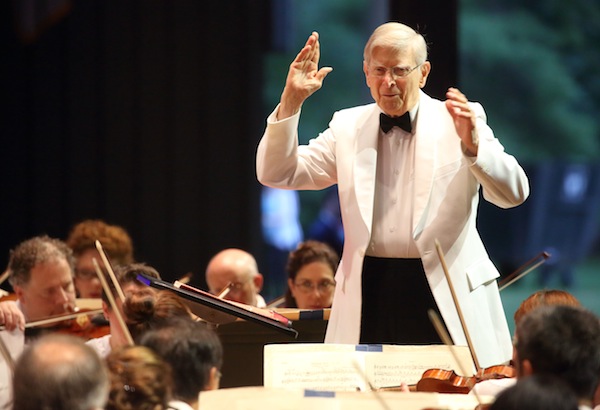 Herbert Blomstedt conducted the Boston Symphony Orchestra Saturday night at Tanglewood. Photo: HIlary Scott 