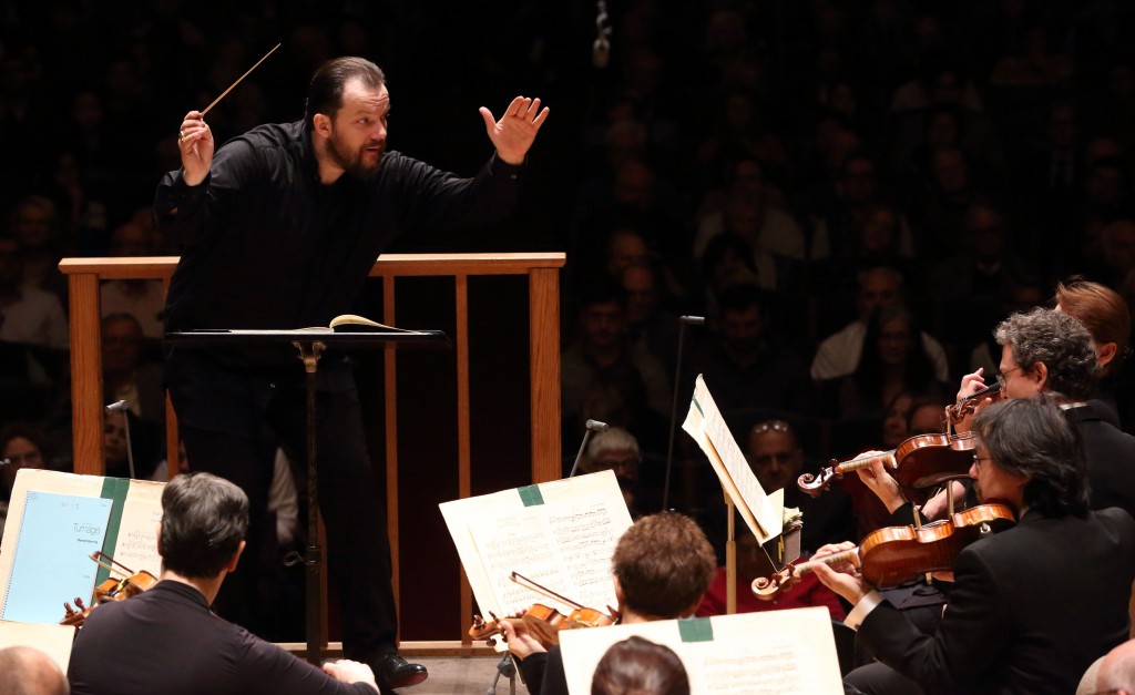 Andris Nelsons conducted the Boston Symphony Orchestra in the U.S. premiere of Mark-Anthony Turnage's "Remembering" Thursday night at Symphony Hall. Photo: Hilary Scott