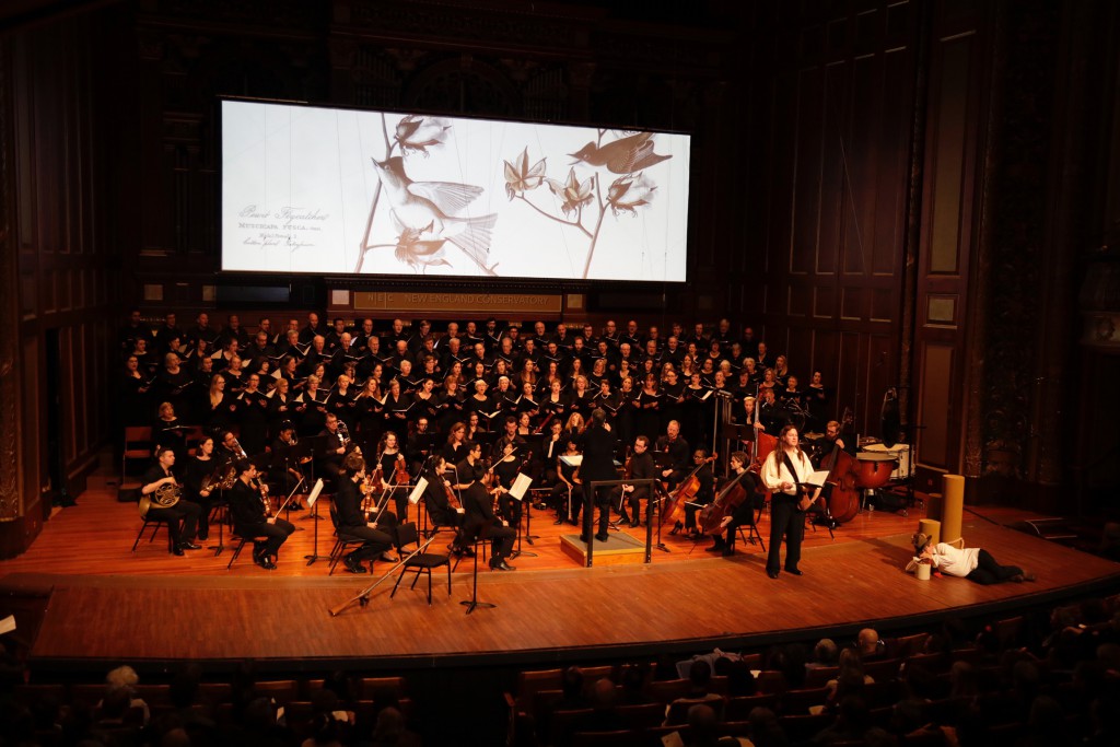 James Kallembach's oratorio "Audubon" was given its world premiere by Chorus Pro Musica Friday night at Jordan Hall. Photo: Lorin Granger