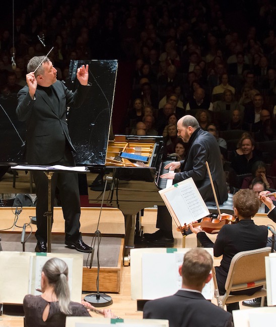 KIrill Gerstein performed the world premiere of Thomas Adès' Concerto for Piano with the composer conducting the Boston Symphony Orchestra Thursday night at Symphony Hall. Photo: Winslow Townson