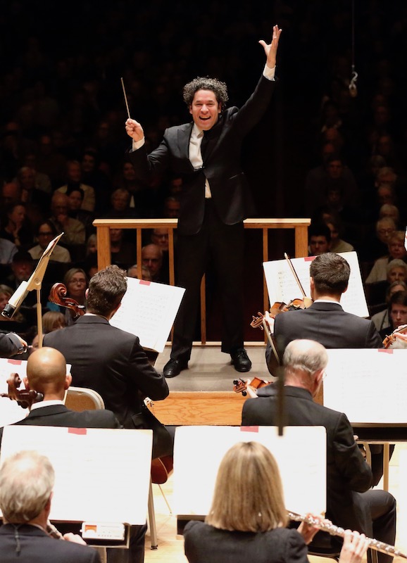 Gustavo Dudamel conducted the Boston Symphony Orchestra on Friday. Photo: Hilary Scott