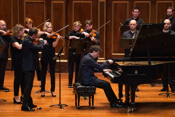 Paul Lewis played Mozart's xx with the Australian Chamber Orchestra Saturday night at Jordan Hall. Photo: Robert Torres
