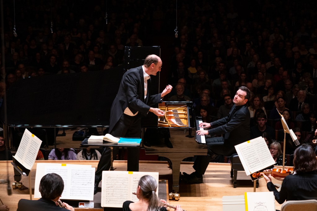 Francesco Piemontesi performed Mozart's Piano Concerto No. 19 with Andrew Manze conducting the Boston Symphony Orchestra Thursday night. Photo: Robert Torres
